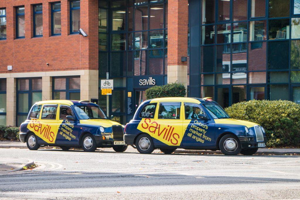 taxi wraps and advertising