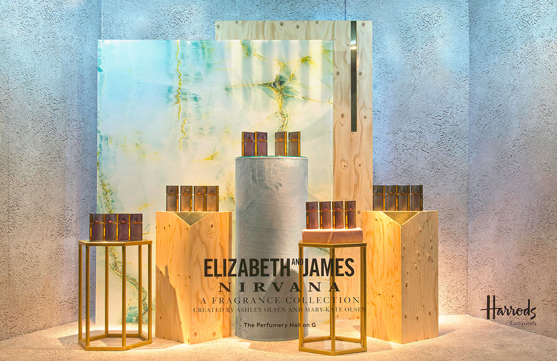 Elizabeth and James Window Graphics for Harrods