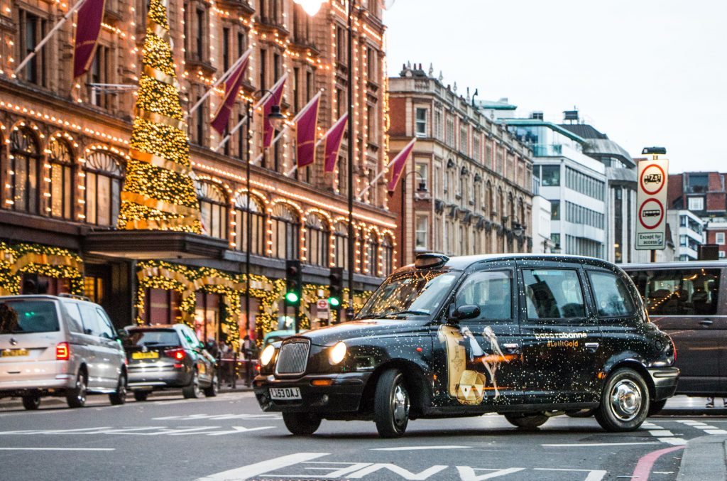 Paco Rabanne taxi wrap for Verifone by PressOn