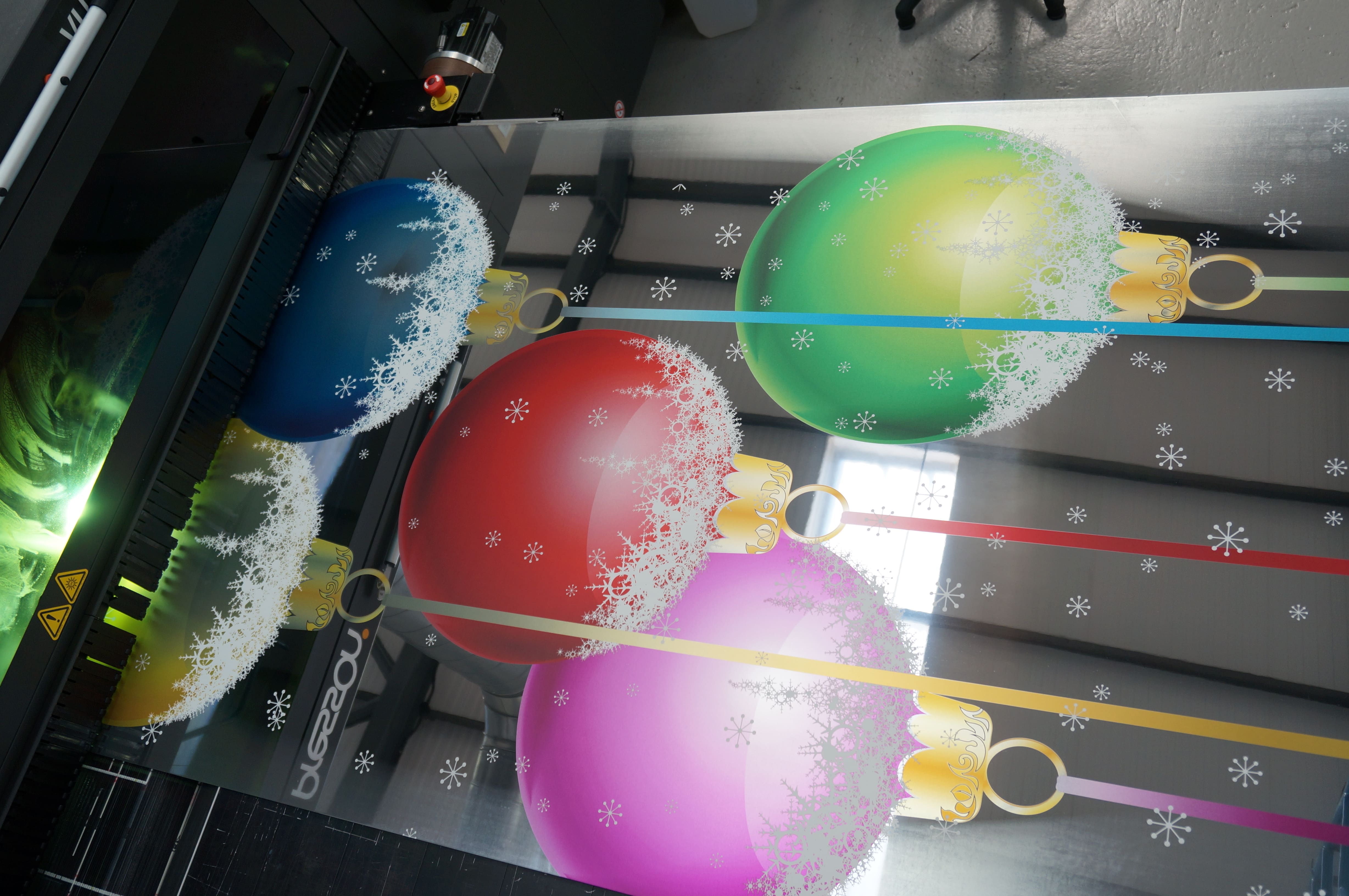 Silver vinyl printing