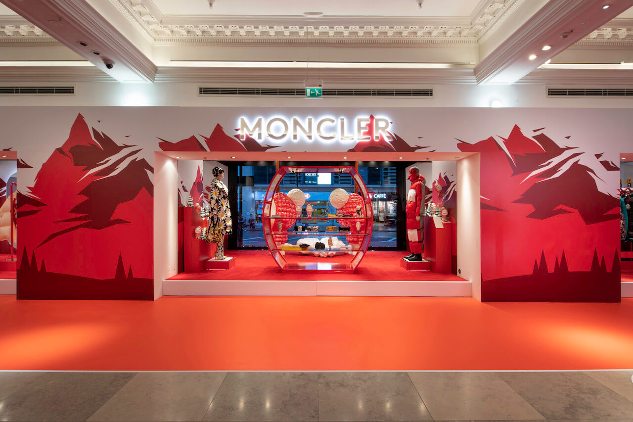 Moncler pop up at harrods