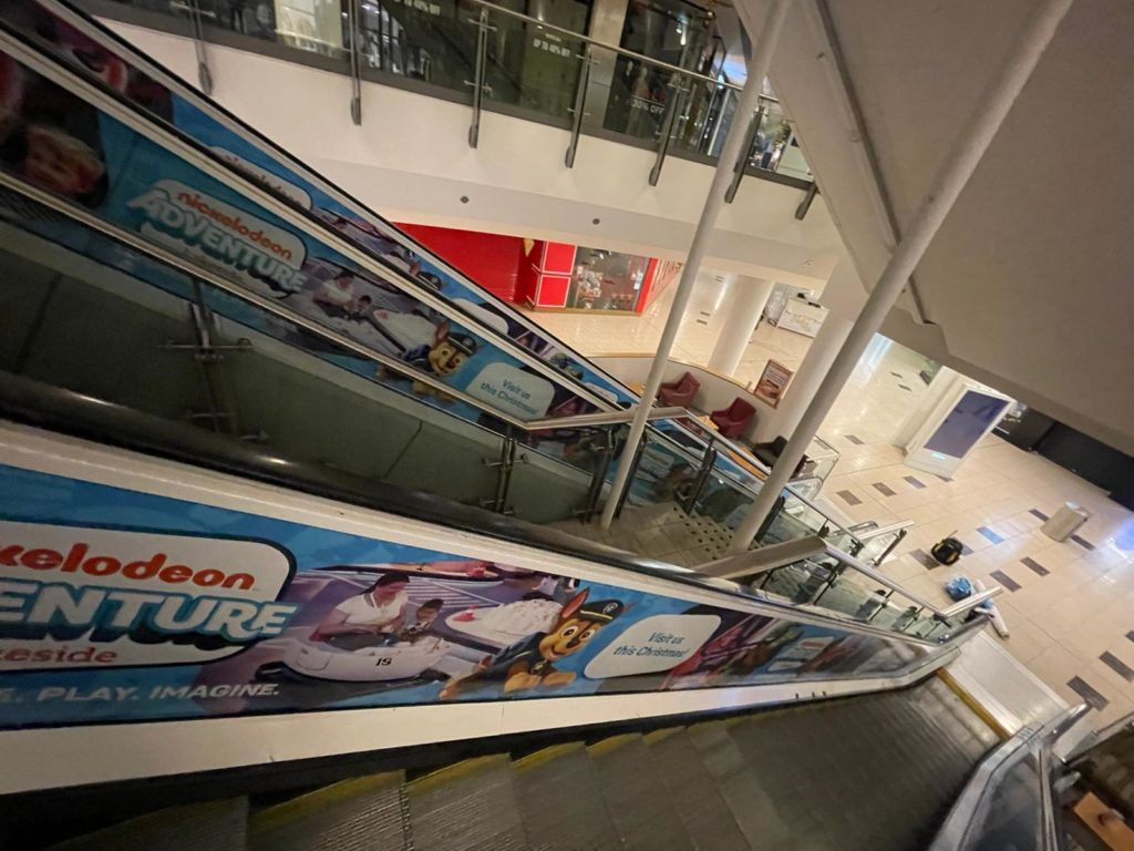 Nickelodeon escalator graphics